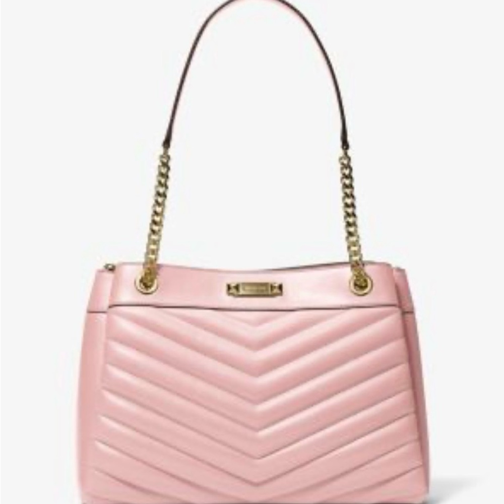 Michael Kors Whitney Medium Quilted Tote Bag - Powder Blush